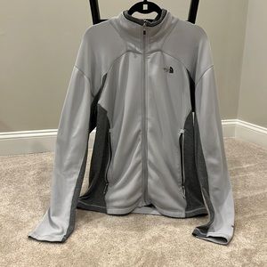 The North Face Men’s Large zip up Jacket Grey